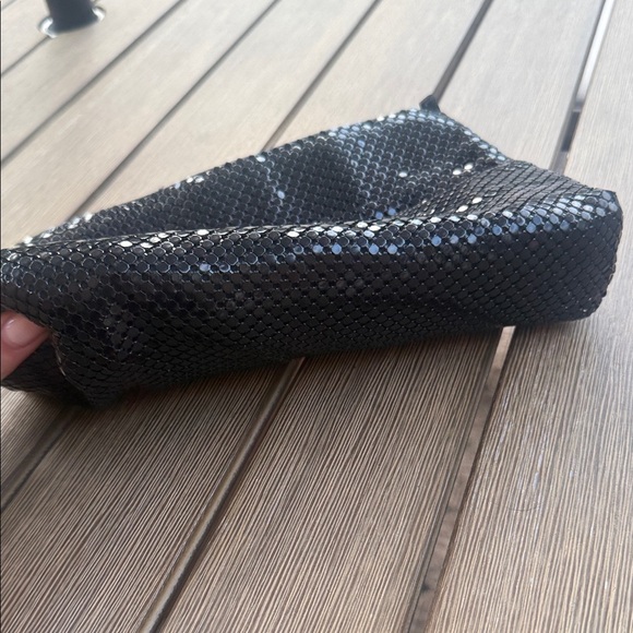 Whiting & Davis Black and Silver Mesh Clutch - Picture 6 of 6